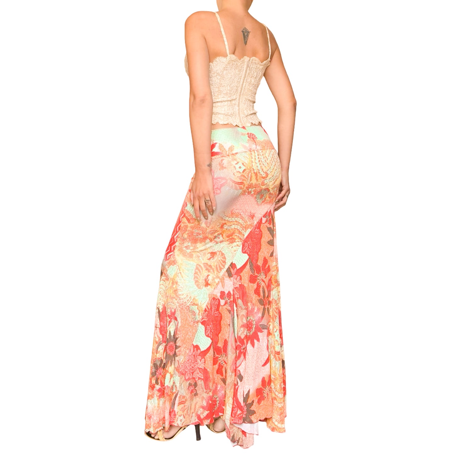 Roberto Cavalli Y2K Stretchy Sun Dress / Skirt