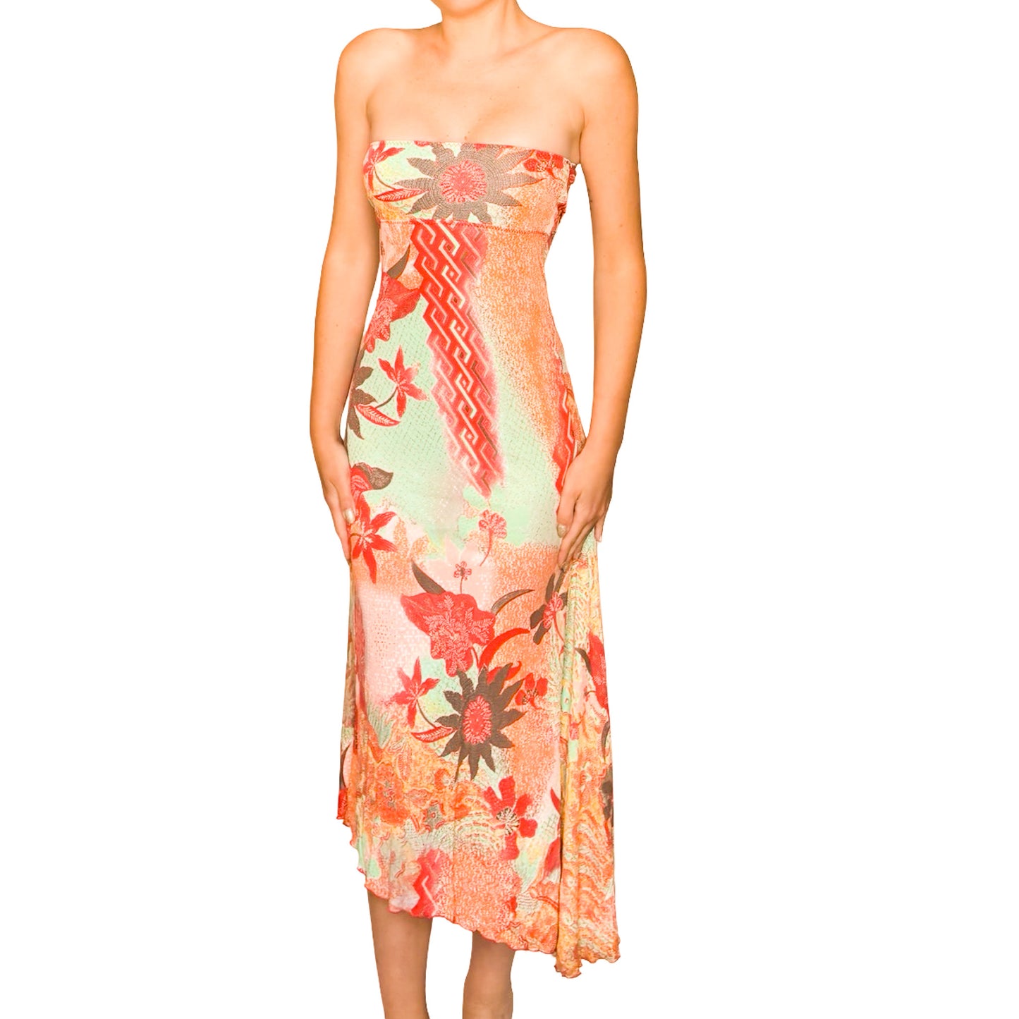 Roberto Cavalli Y2K Stretchy Sun Dress / Skirt
