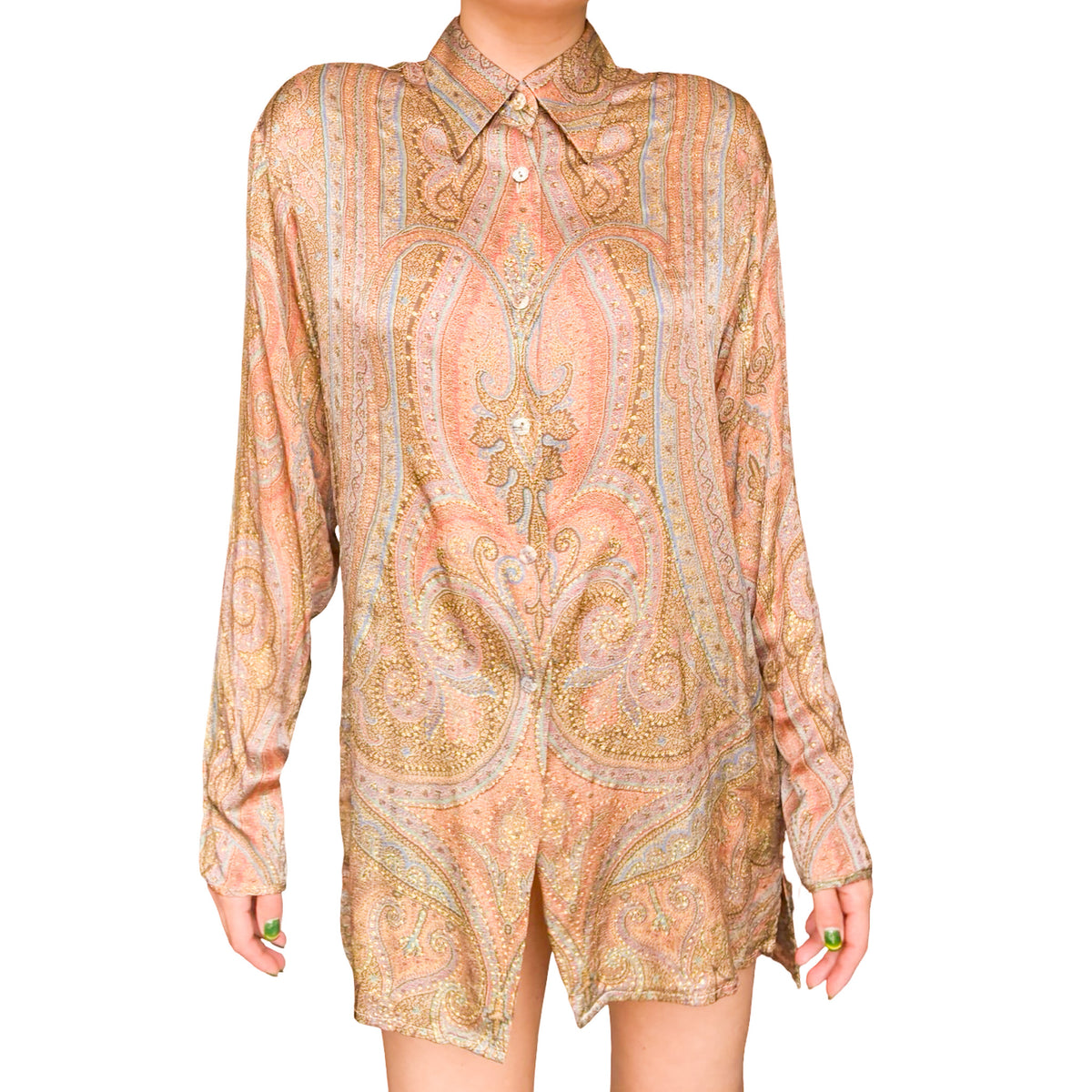 Roberto Cavalli 1998 archival silk paisley shirt - documented