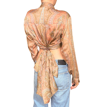 Roberto Cavalli 1998 archival silk paisley shirt - documented