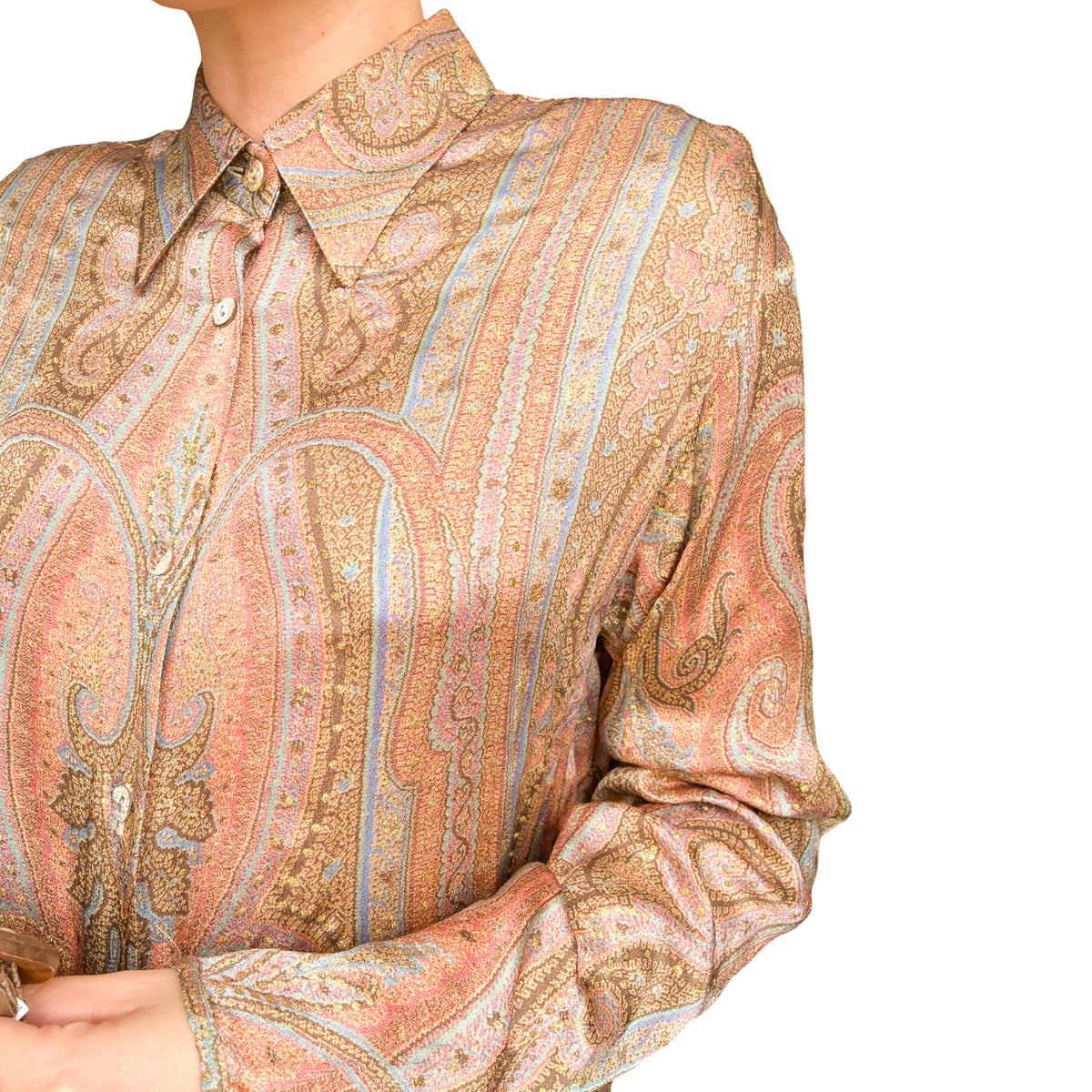 Roberto Cavalli 1998 archival silk paisley shirt - documented