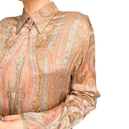 Roberto Cavalli 1998 archival silk paisley shirt - documented