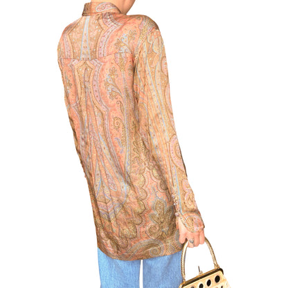 Roberto Cavalli 1998 archival silk paisley shirt - documented