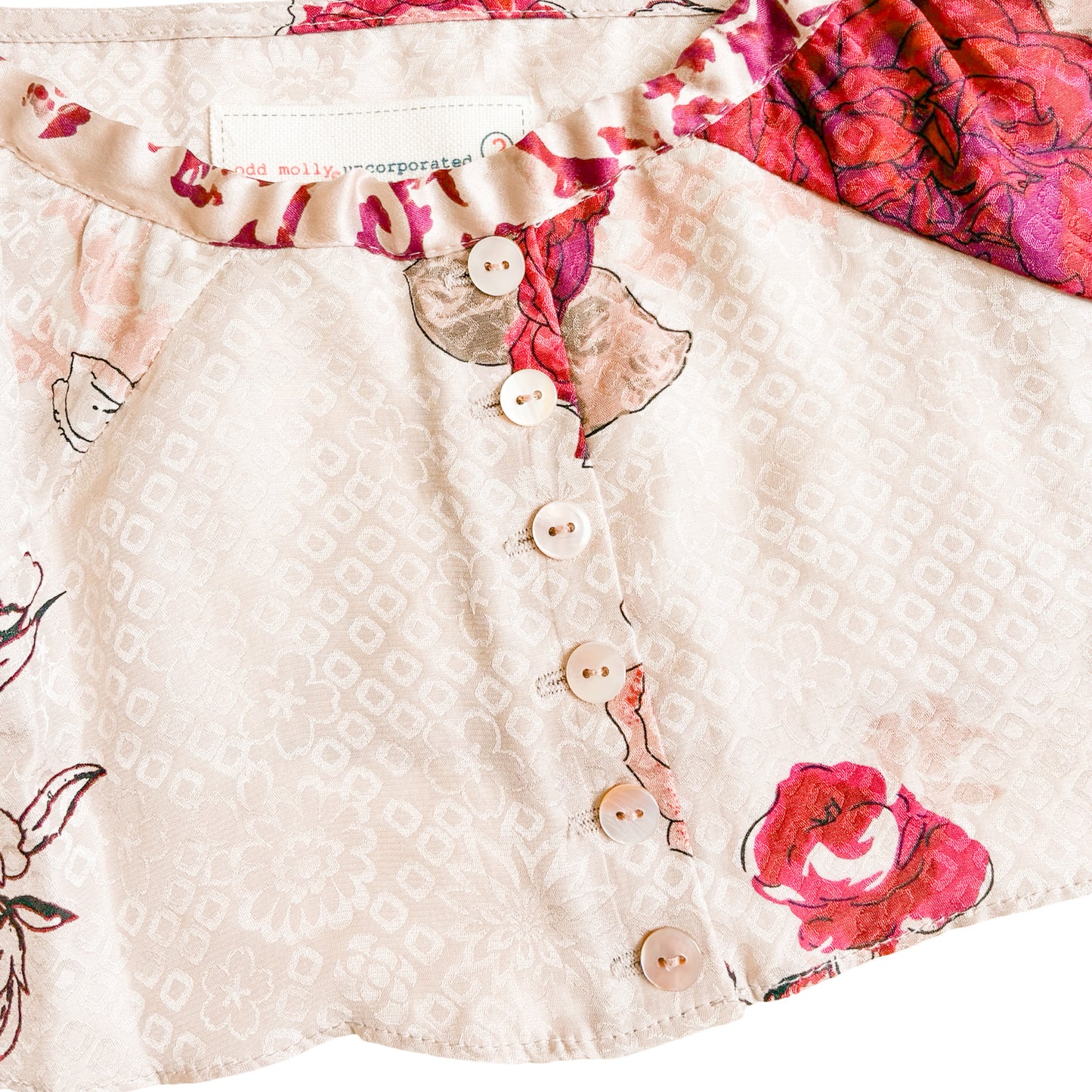 Odd Molly 2011 Silk Patchwork Crop Top - Runway