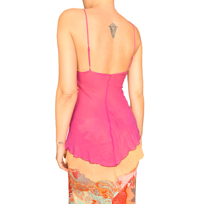VTG 90s Silk BiColor Cascade Cami