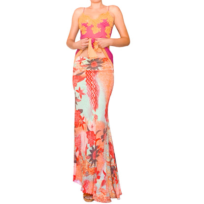 Roberto Cavalli Y2K Stretchy Sun Dress / Skirt