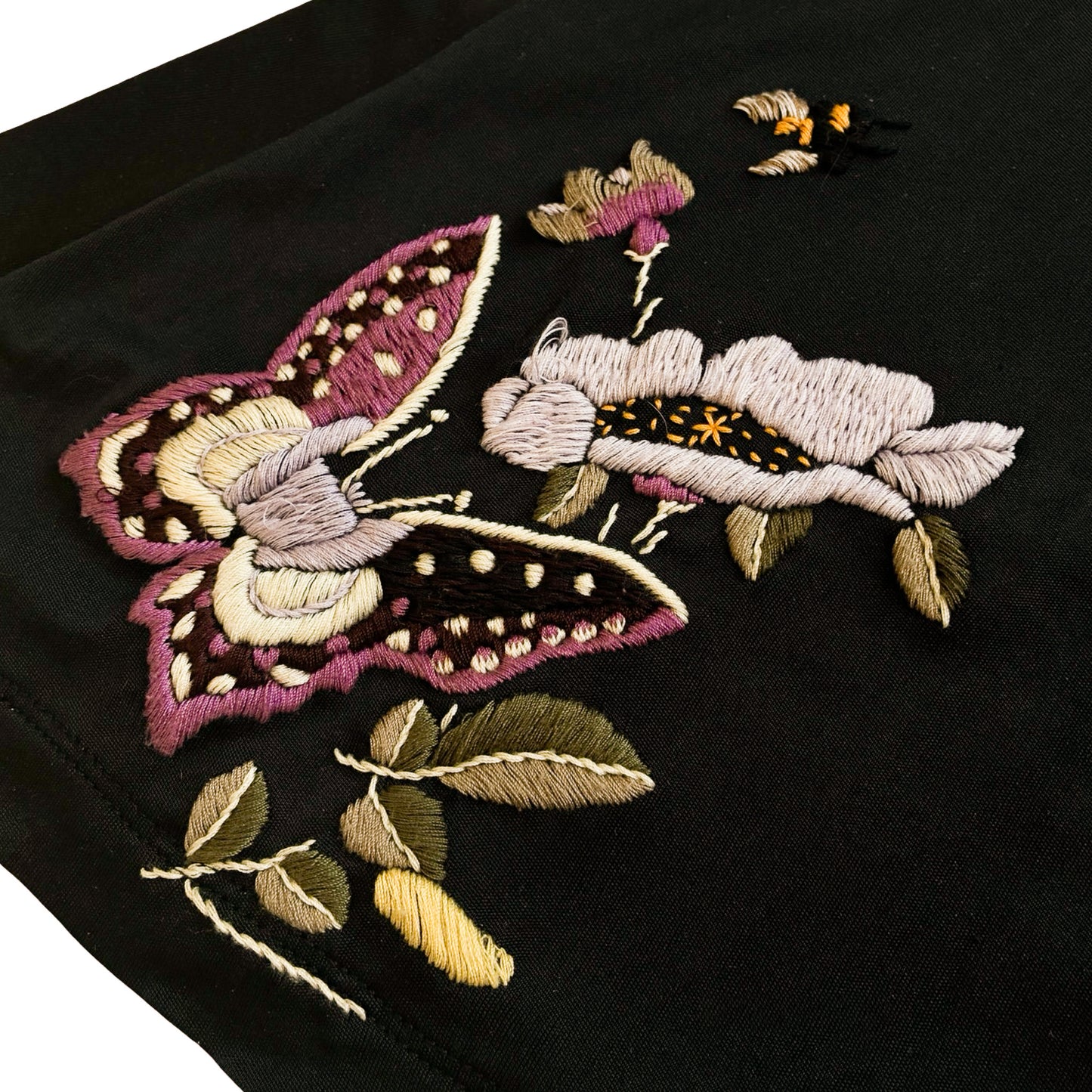 Roberto Cavalli VTG Embroidered Silk Slip