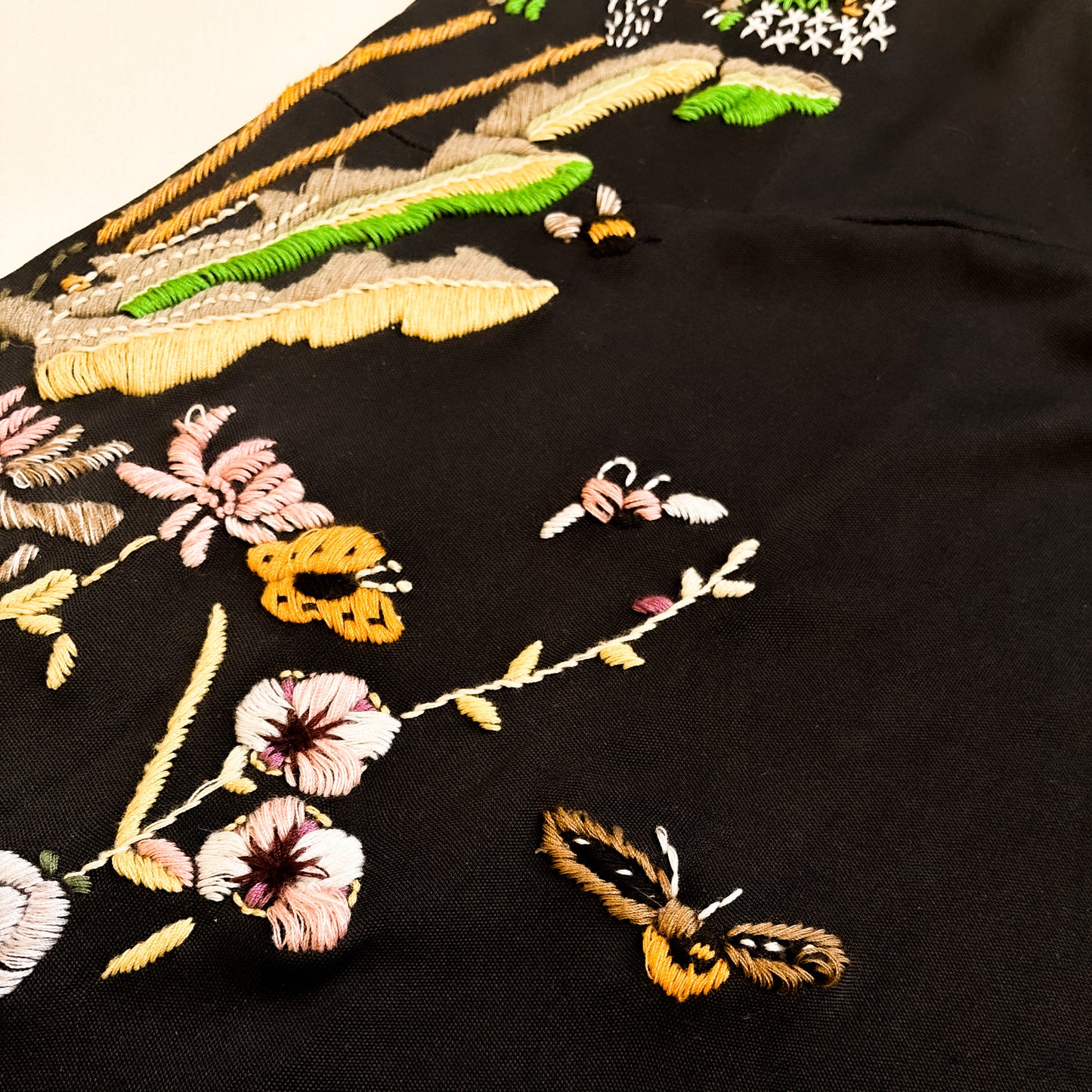 Roberto Cavalli VTG Embroidered Silk Slip