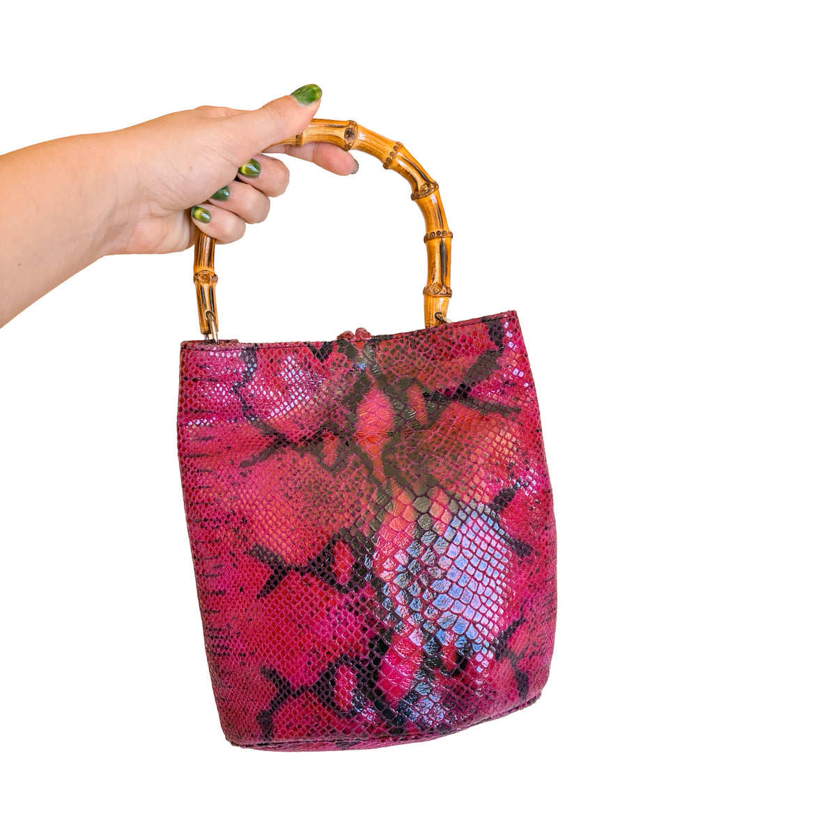 Maggini ULTRA RARE leather bamboo bag