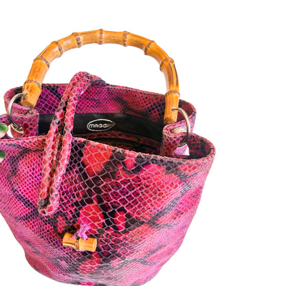 Maggini ULTRA RARE leather bamboo bag
