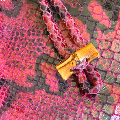 Maggini ULTRA RARE leather bamboo bag