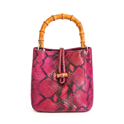 Maggini ULTRA RARE leather bamboo bag