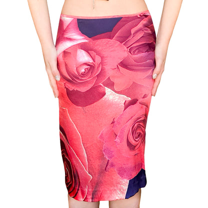 Roberto Cavalli 2000 silk blooming skirt - documented
