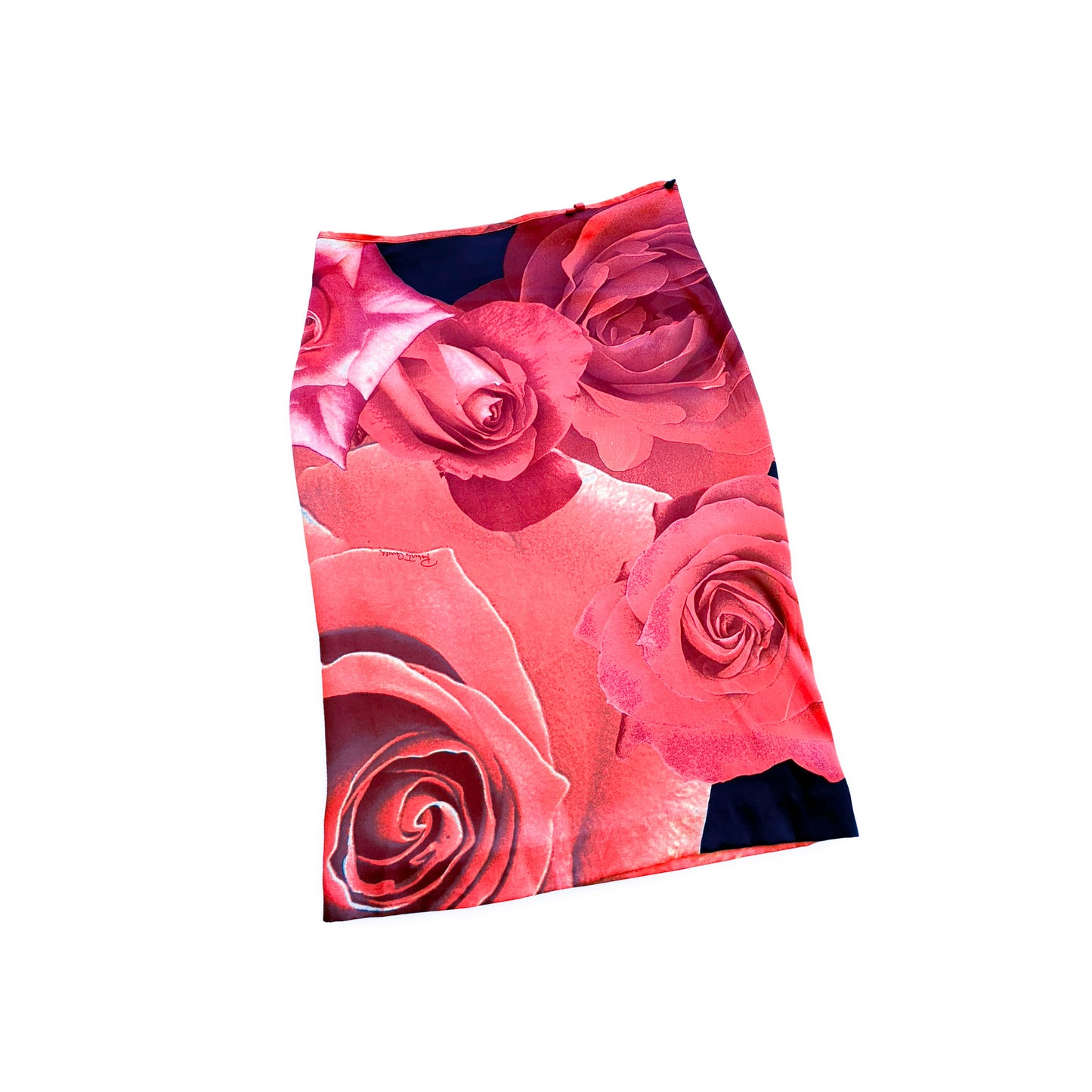 Roberto Cavalli 2000 silk blooming skirt - documented