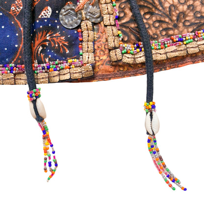 Luxury Italian VTG African Mini Skirt