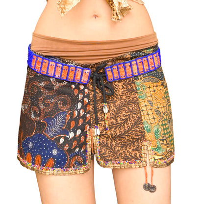 Luxury Italian VTG African Mini Skirt
