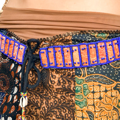 Luxury Italian VTG African Mini Skirt
