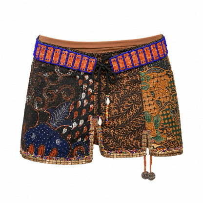 Luxury Italian VTG African Mini Skirt