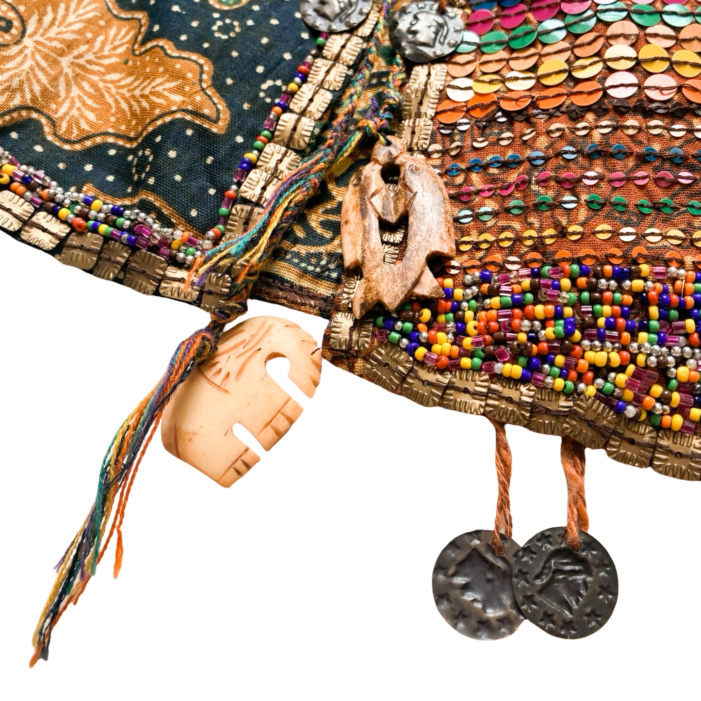 Luxury Italian VTG African Mini Skirt