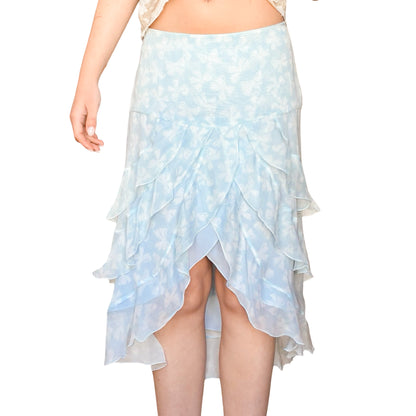 Valentino 2000s silk skirt