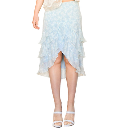 Valentino 2000s silk skirt