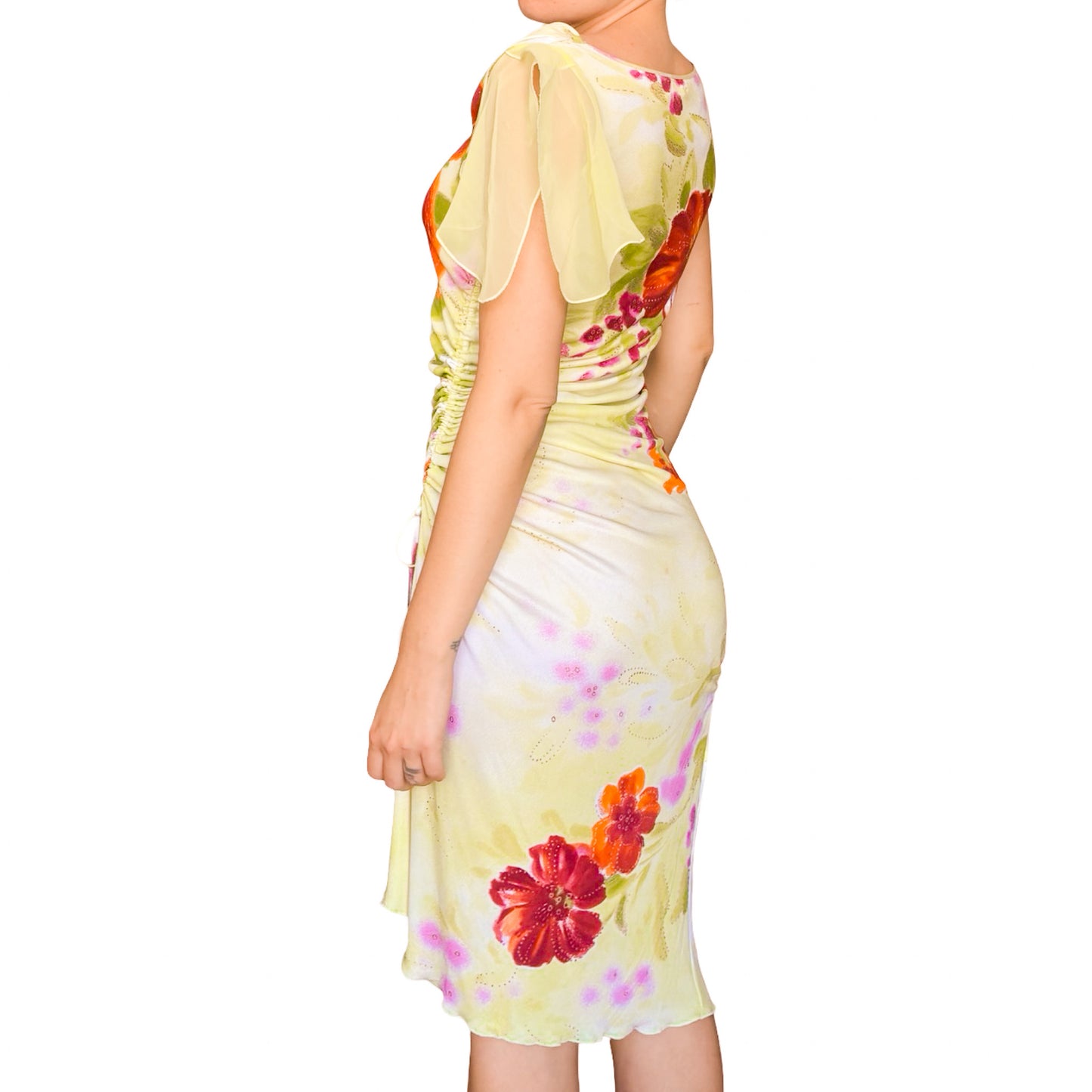 Voyage VTG bodycon floral midi/maxi dress