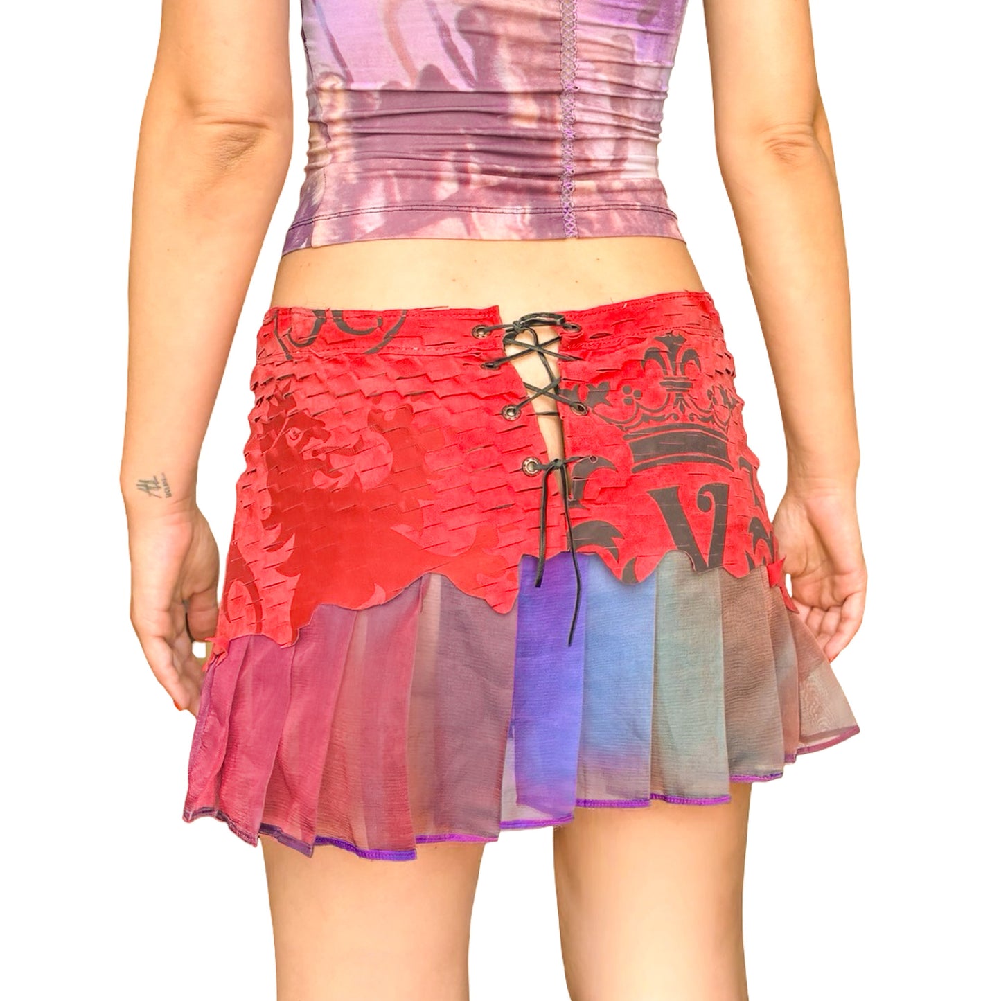 Voyage Fall 2002 Leather Skirt - runway & NTW