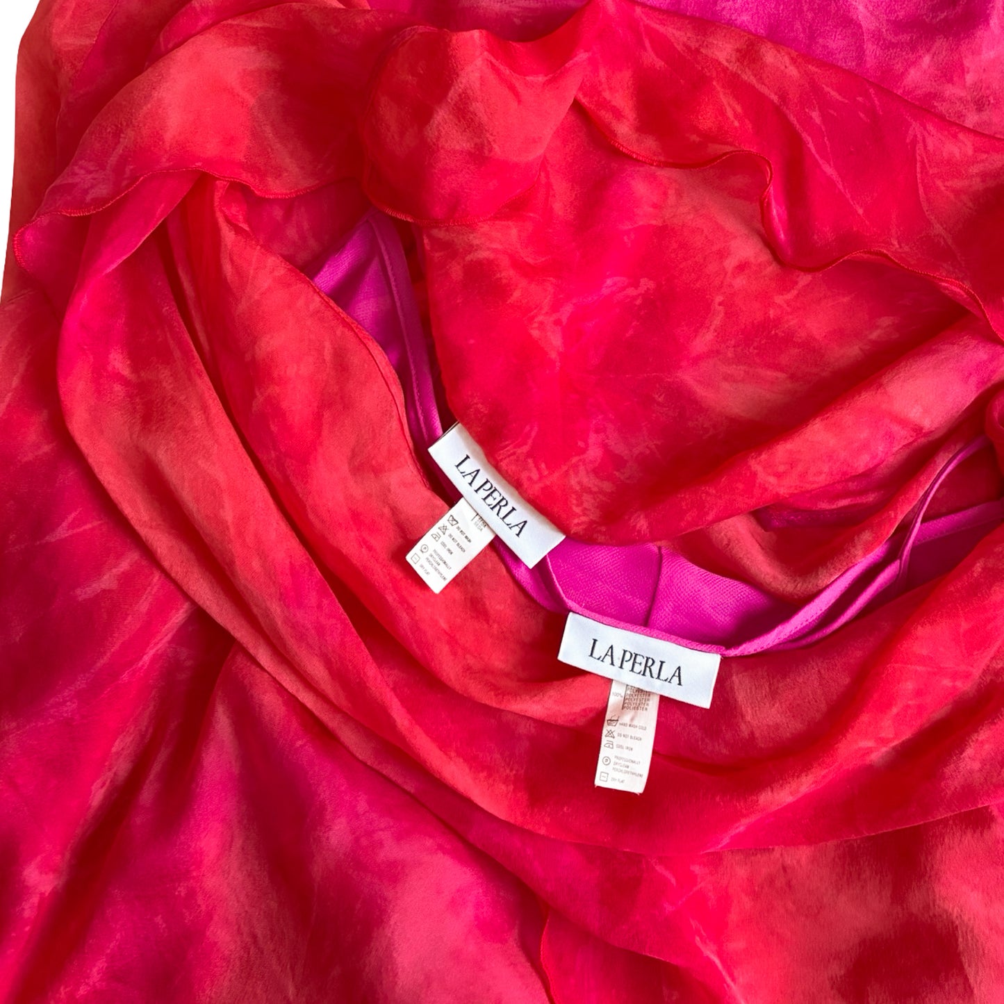 La Perla 2000's Silk Vibrant Sunrise Dress