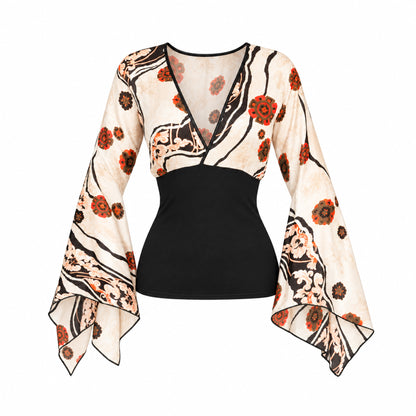 Scarlett Arrow 2000s Chinoiserie Blouse