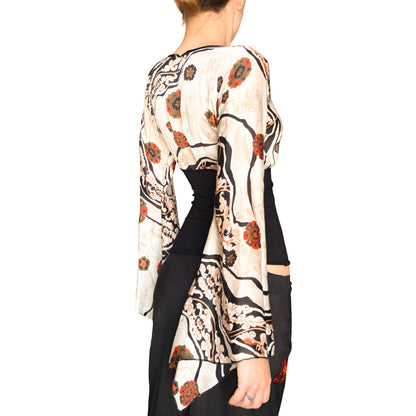 Scarlett Arrow 2000s Chinoiserie Blouse