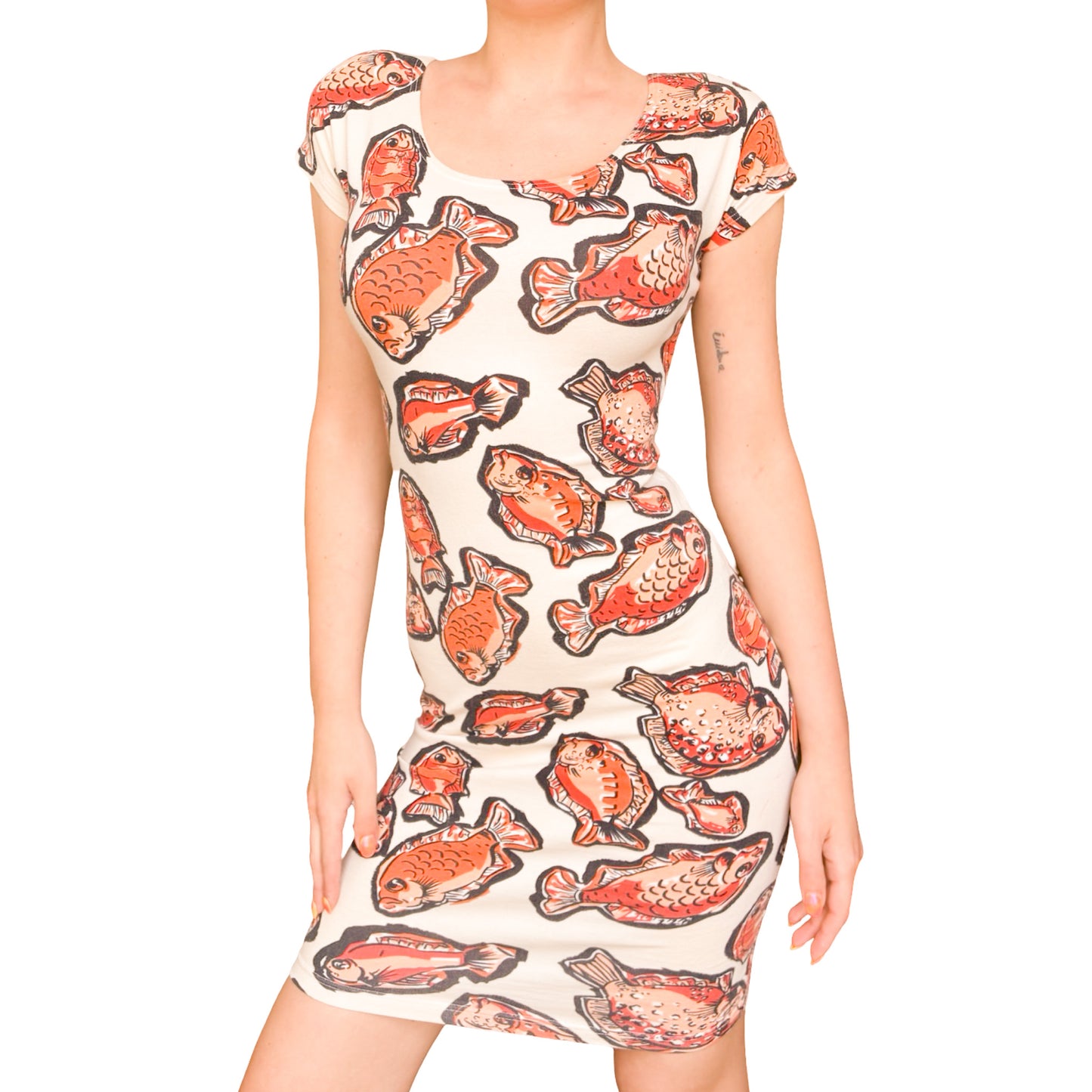 Cacharel VTG cotton fish dress