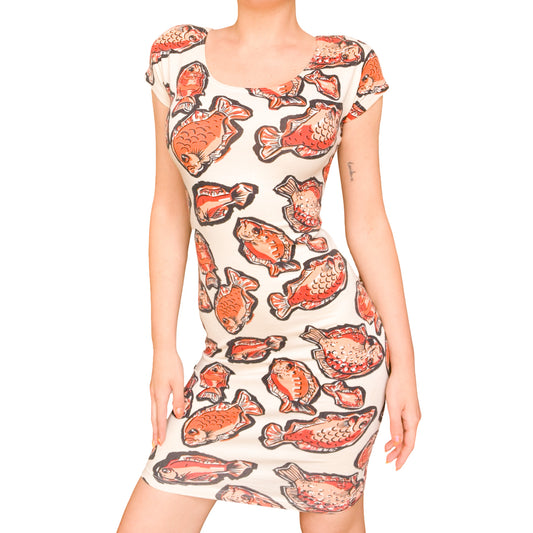 Cacharel VTG cotton fish dress
