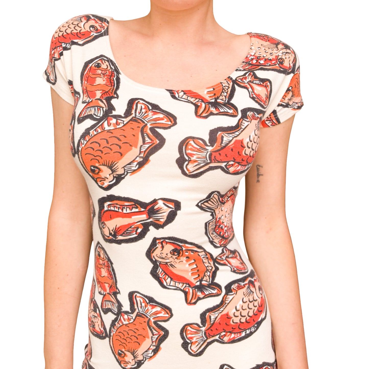 Cacharel VTG cotton fish dress
