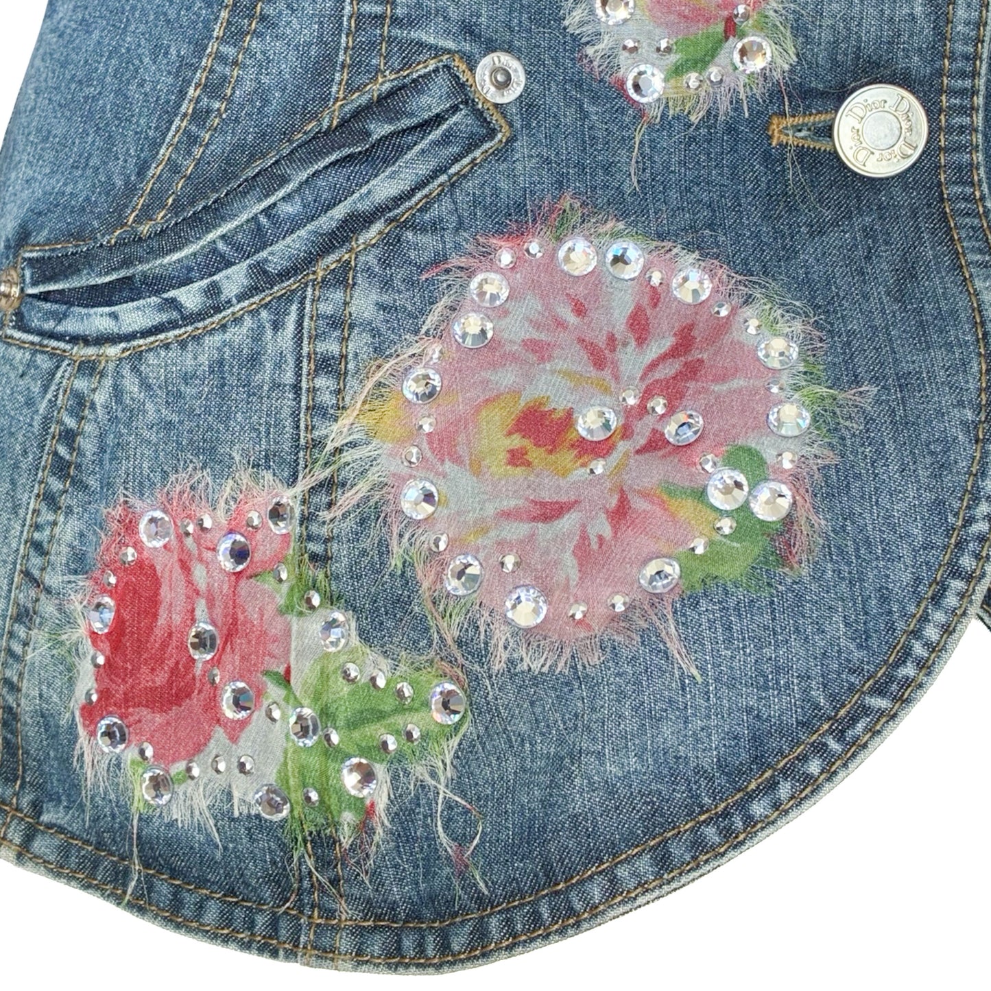 Christian Dior ( by Galliano ) S/S 2005 Denim Bar Jacket - documented