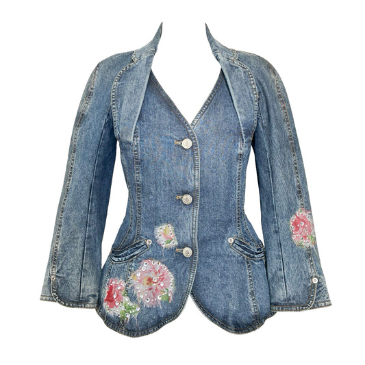 Christian Dior ( by Galliano ) S/S 2005 Denim Bar Jacket - documented