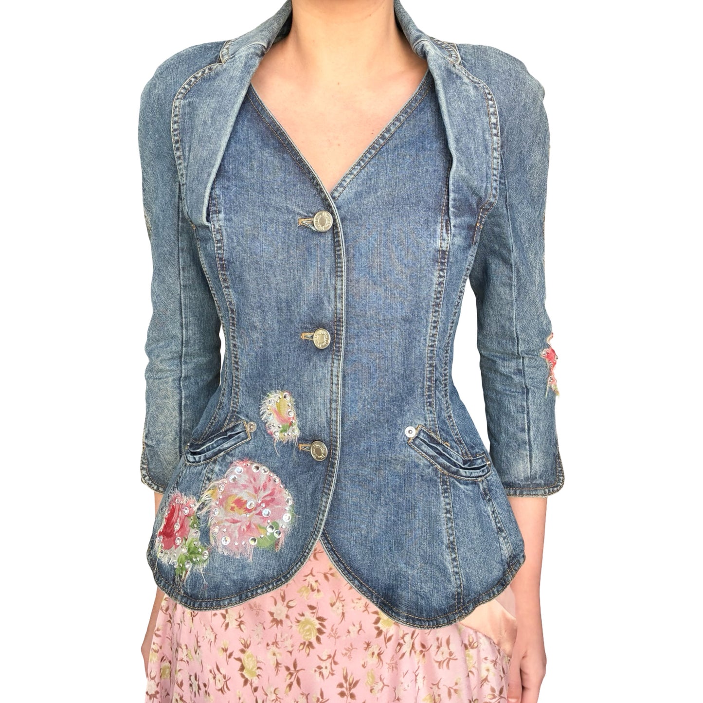 Christian Dior ( by Galliano ) S/S 2005 Denim Bar Jacket - documented