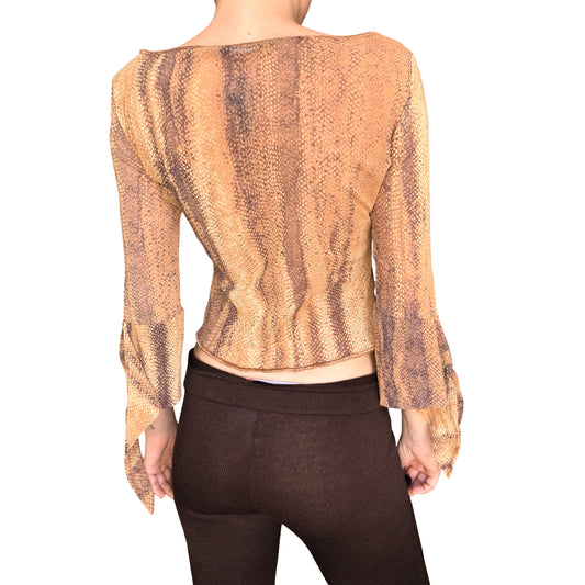 Roberto Cavalli 2000's mesh top