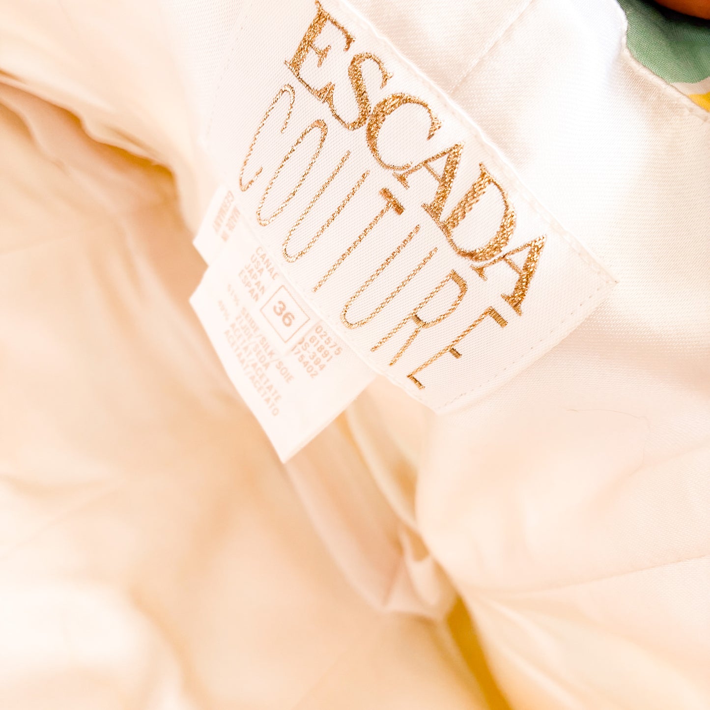 Escada Couture 1993 archival bustier dress - documented