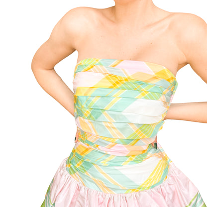 Escada Couture 1993 archival bustier dress - documented