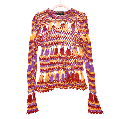 Francis Montesinos 90's rare crochet jumper