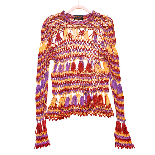 Francis Montesinos 90's rare crochet jumper