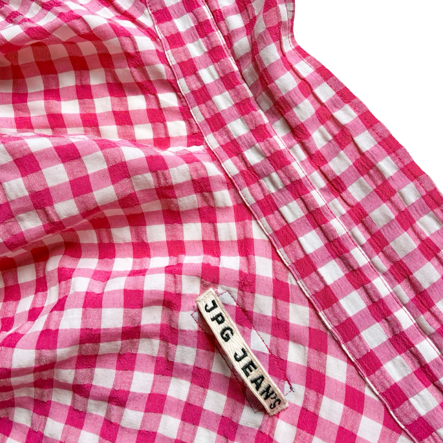 Jean Paul Gaultier 90's gingham blouse