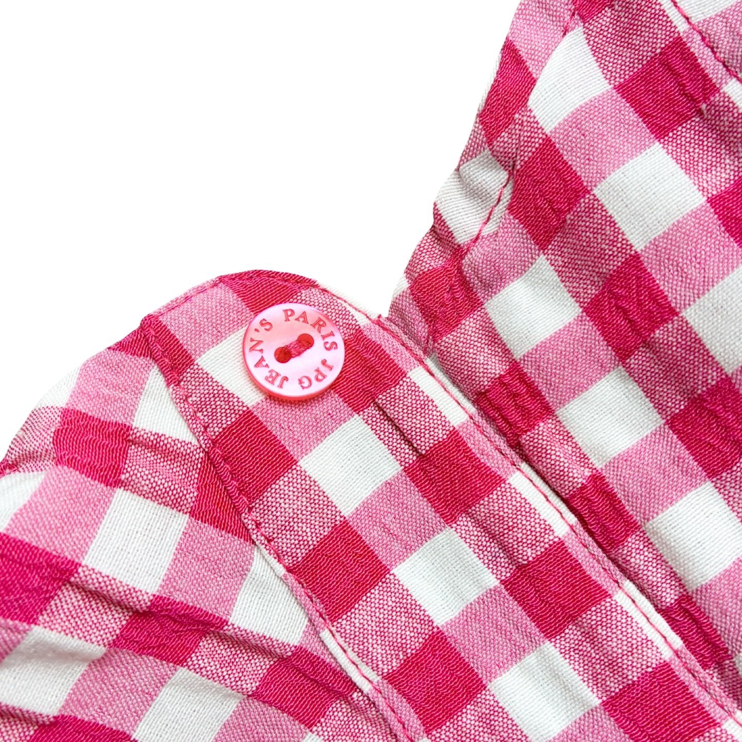 Jean Paul Gaultier 90's gingham blouse