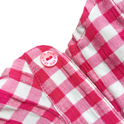 Jean Paul Gaultier 90's gingham blouse