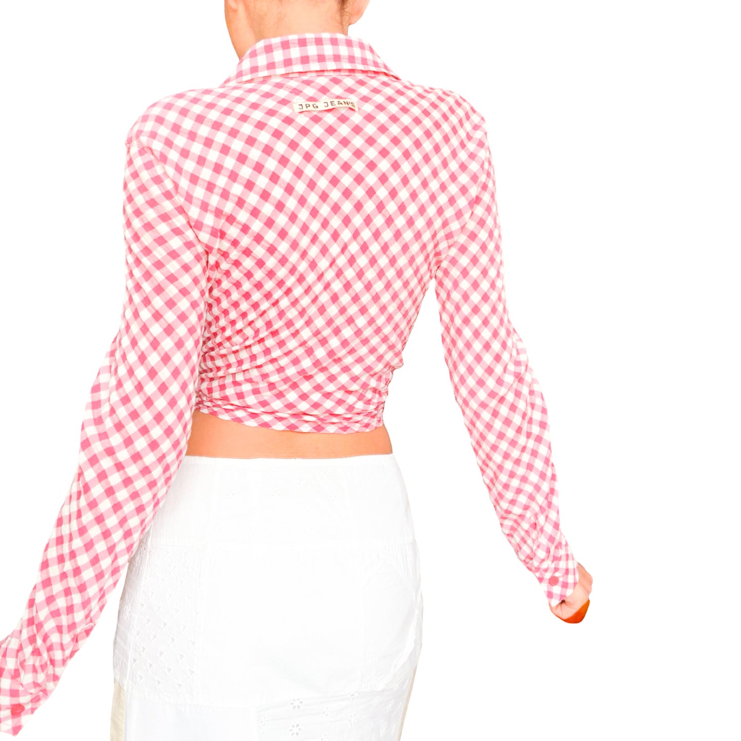 Jean Paul Gaultier 90's gingham blouse