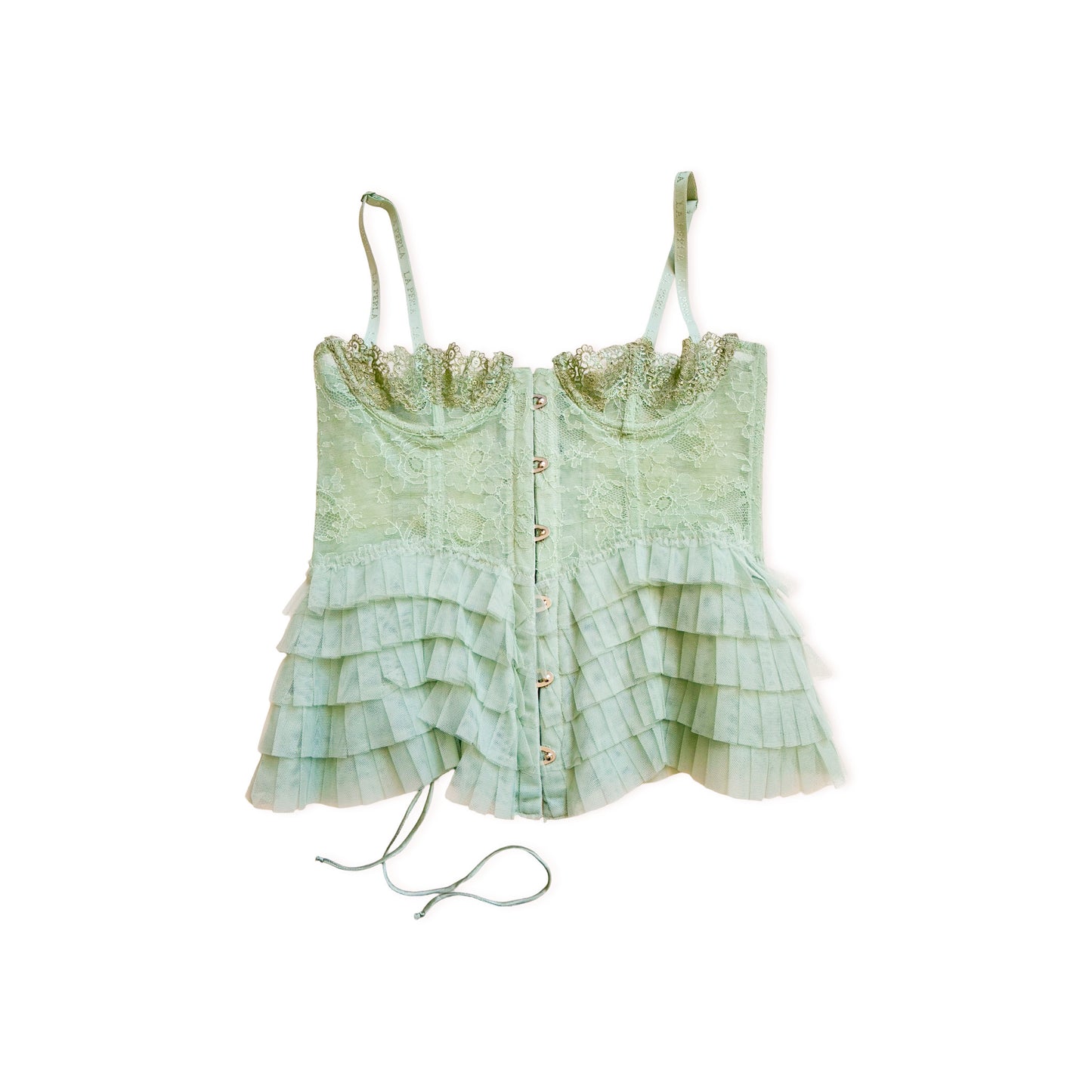 La Perla 2013 luxury mint lace corset