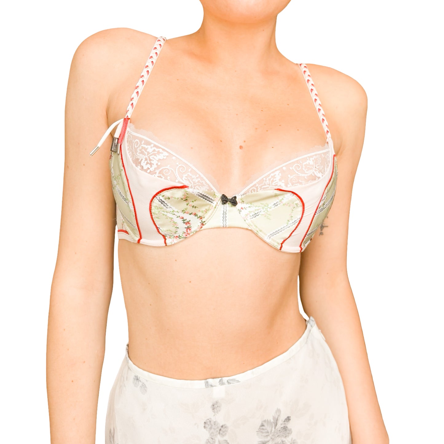 John Galliano 2000s Satin Coquette Bra