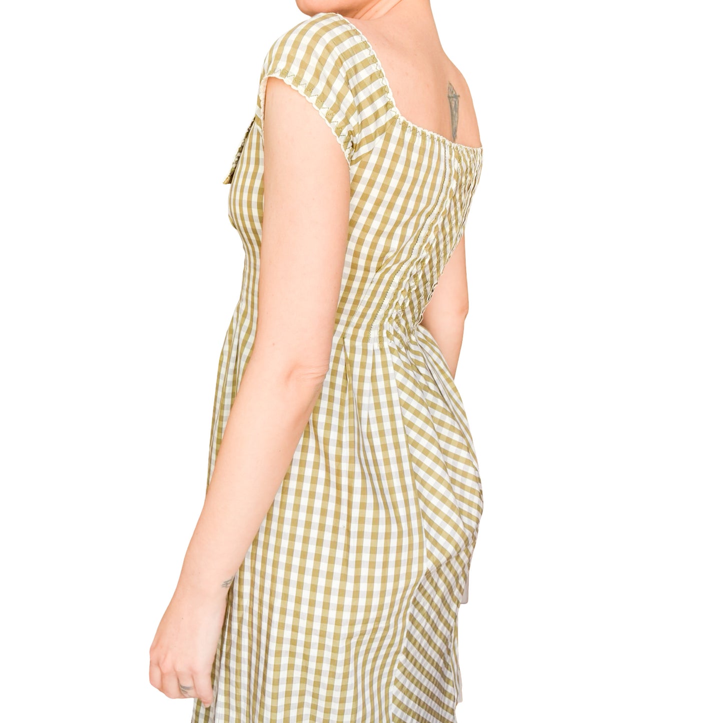 Alberta Ferretti S/S 2000 gingham prairie dress - runway