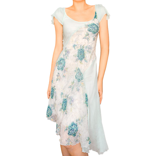 Italian Designer 2000's fairy silk dress