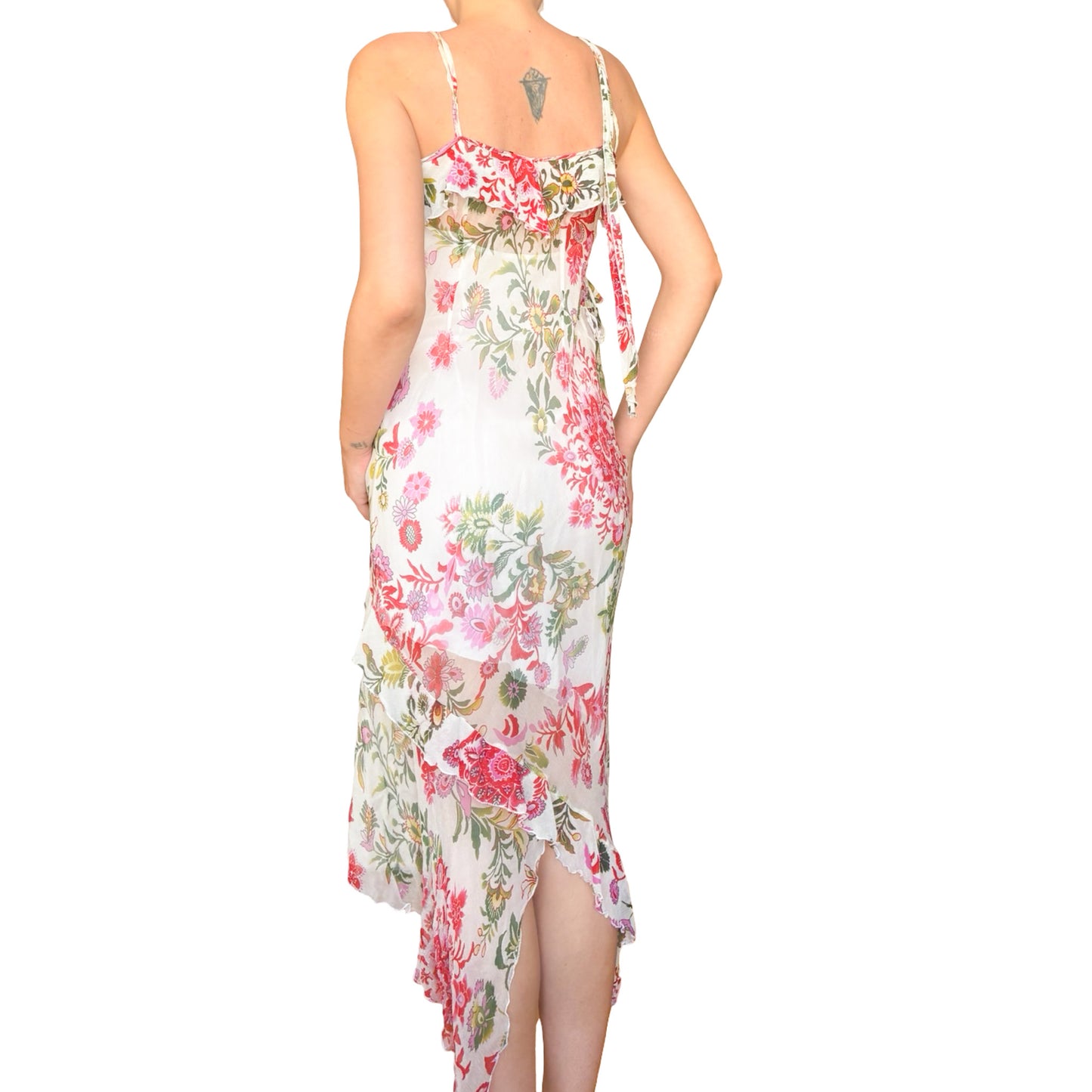 Italian Designer VTG  silk oriental motifs dress